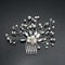 Elegant Pearl Bridal Hair Comb With Rhinestone Crown Design Wedding Hair Accessories 0