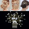 Elegant Pearl Bridal Hair Comb With Rhinestone Crown Design Wedding Hair Accessories 3