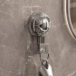 rotary vacuum suction hook strong suction cup hook for bathroom kitchen wall organizer