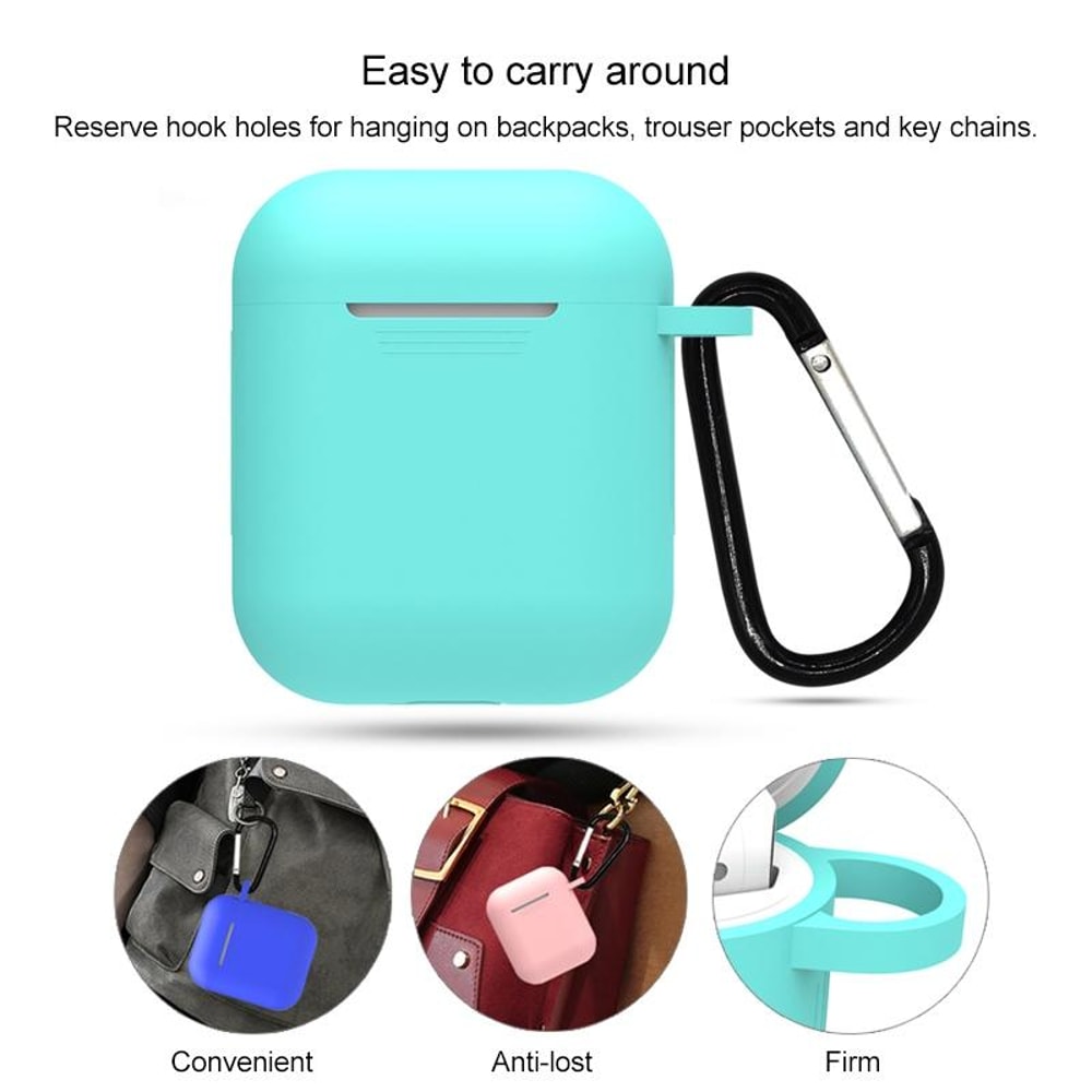 Shockproof Silicone AirPods Case Set With Anti Loss Accessories 4