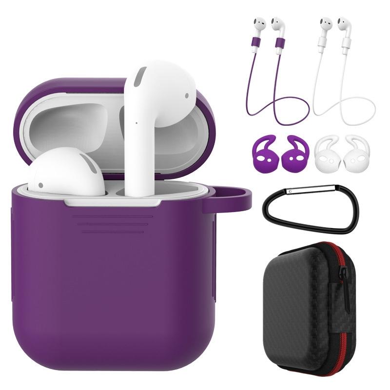 Shockproof Silicone AirPods Case Set with Anti Loss Accessories