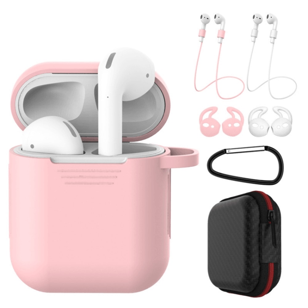 Shockproof Silicone AirPods Case Set With Anti Loss Accessories 8