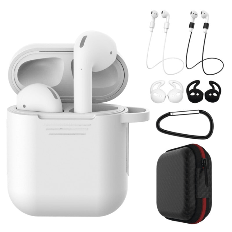 Shockproof Silicone AirPods Case Set With Anti Loss Accessories 10