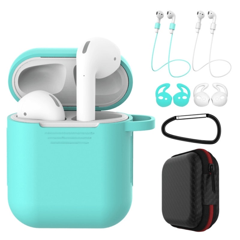 Shockproof Silicone AirPods Case Set With Anti Loss Accessories 11