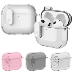 airpods transparent crystal case shockproof protective cover with ice crystal design