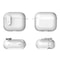 AirPods Transparent Crystal Case Shockproof Protective Cover With Ice Crystal Design 1