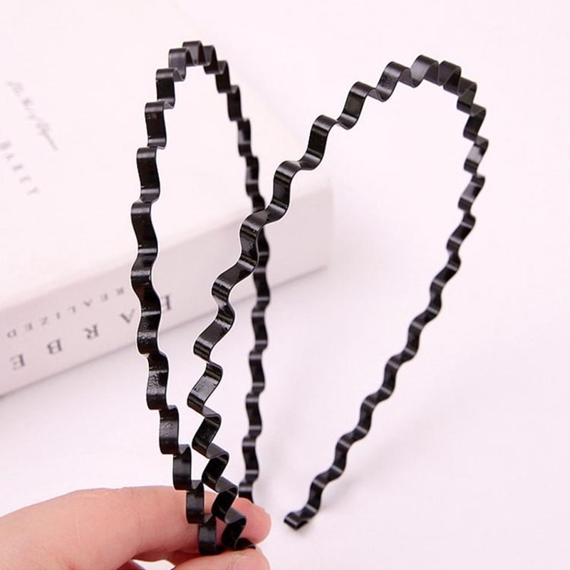 Wavy Headband Non Slip Sport Headband For Men Women Lightweight Hair Hoop 0