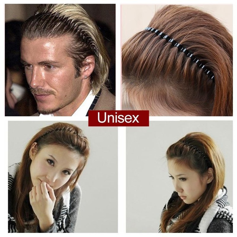 Wavy Headband Non Slip Sport Headband For Men Women Lightweight Hair Hoop 4