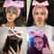 OMG Bow Coral Fleece Headband Soft Cute Spa Hairband For Women 4