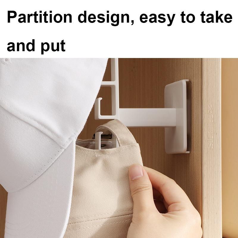 Punch Free L Shaped Headband Holder Hair Accessories Organizer Wall Mounted Hat Storage Rack 5