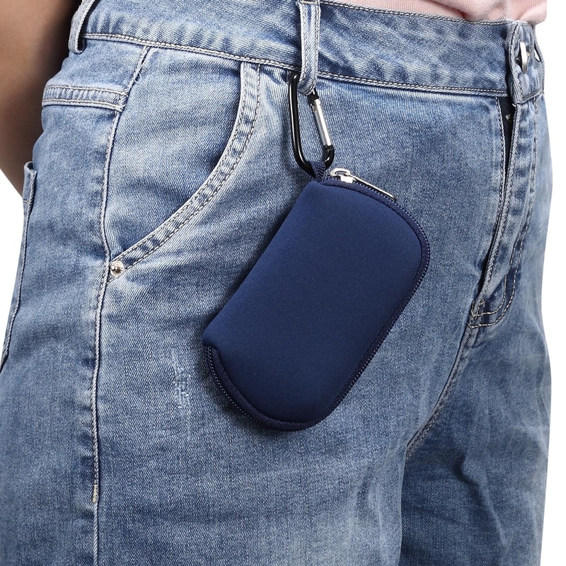 Waterproof Nylon AirPods Pro Case Pouch With Hook Portable Earbud Storage 3