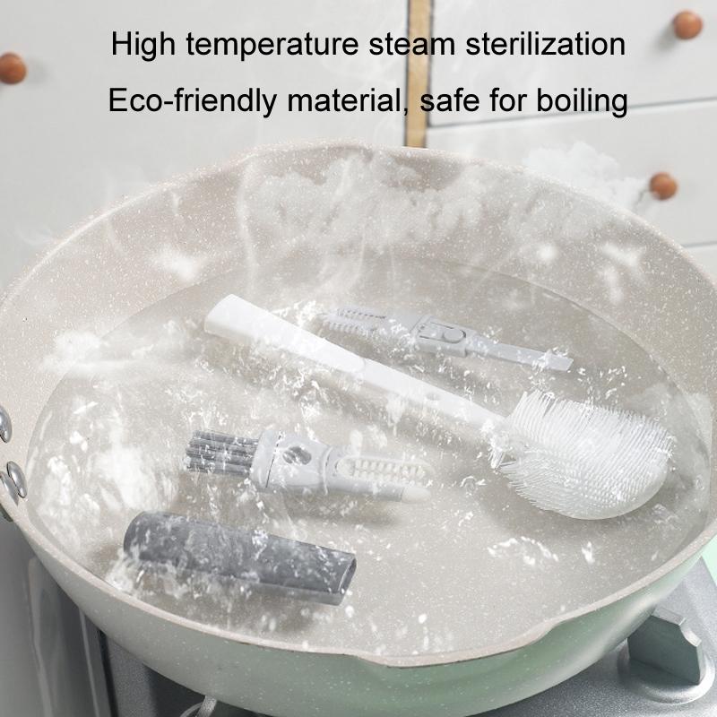 5in1 Multifunction Bottle Brush Cleaner With Long Handle For Cups Bottles Kitchen Use 1