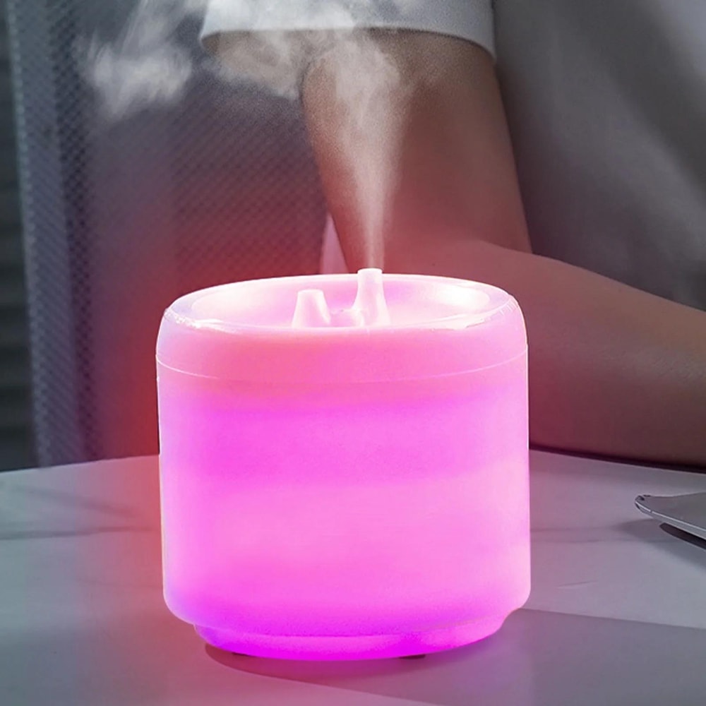 Colorful Flame Aroma Diffuser Humidifier 300ml USB Quiet Air Moisturizer 5