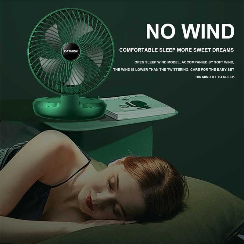 Portable Folding Desk Fan With Quiet Brushless Motor For Office Travel Home 5