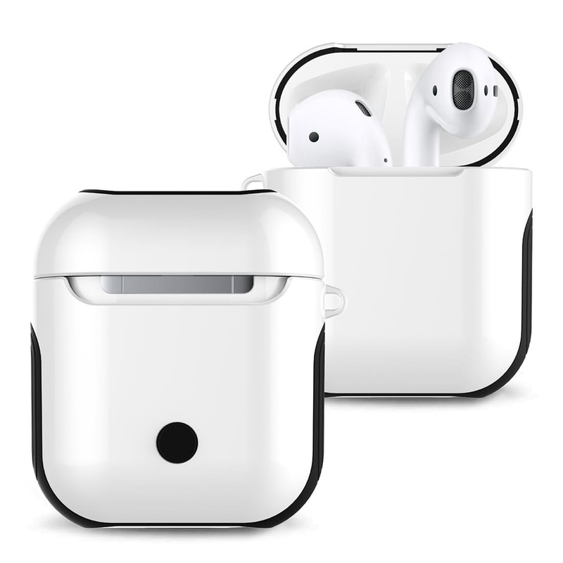 AirPods case Hard Shell Protective Cover with Keychain