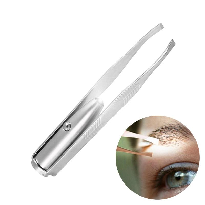 LED Precision Eyebrow Tweezer Set For Hair Removal With Light 0