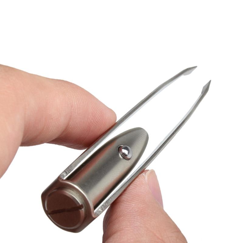 LED Precision Eyebrow Tweezer Set For Hair Removal With Light 1