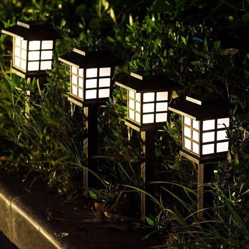 Solar Garden Lights Outdoor Waterproof LED Lawn House Pathway Lights 1