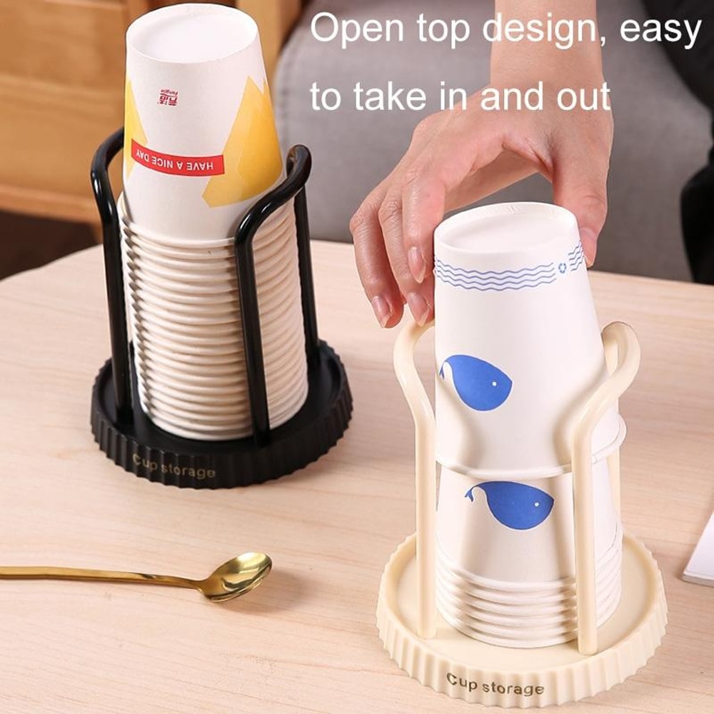 Multifunctional Disposable Cup Holder Organizer Rack For Coffee Cups And Desktop Storage 3