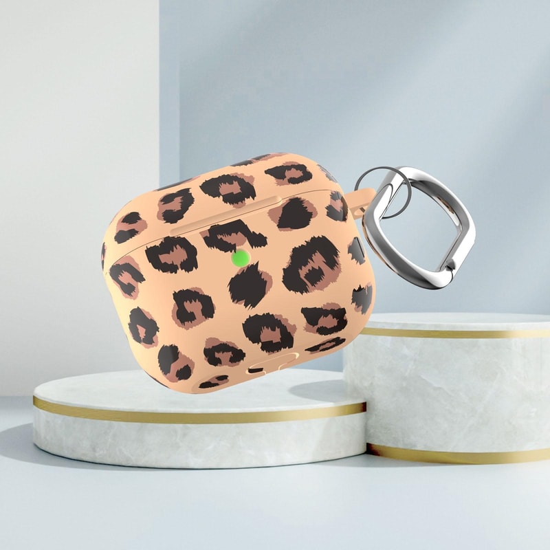 Leopard Print Silicone AirPods Case Protective Cover 1