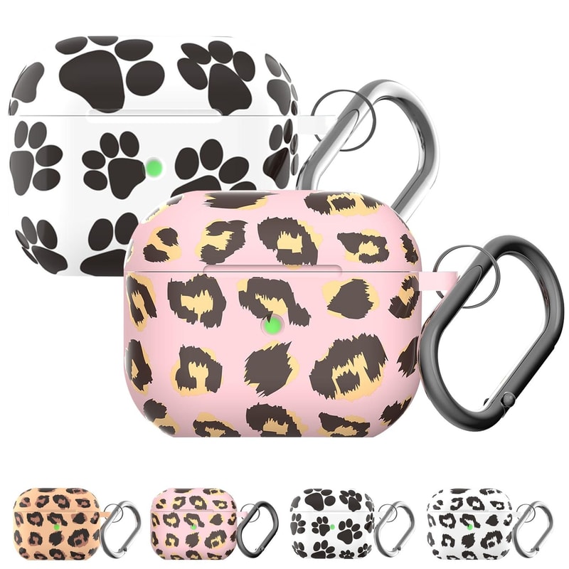 Leopard Print Silicone AirPods Case Protective Cover 0