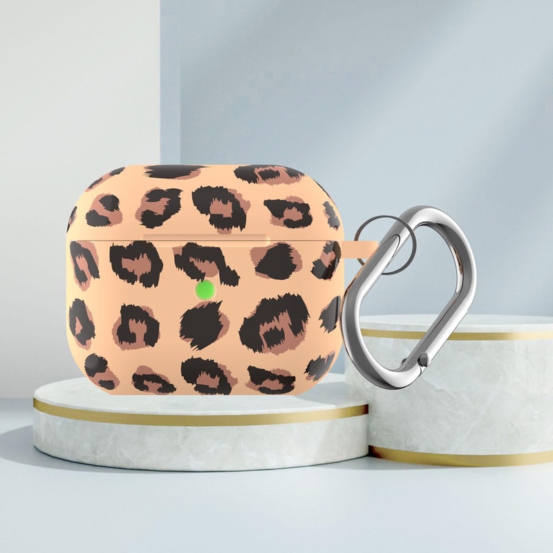 Leopard Print Silicone AirPods Case Protective Cover 4