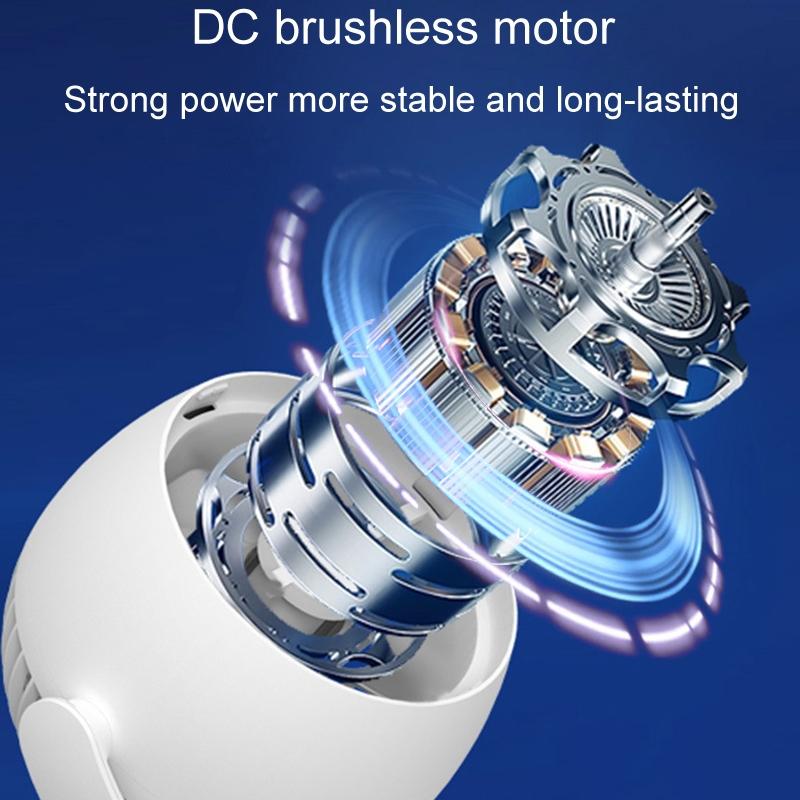 Portable Quiet Desk Fan Rechargeable Air Circulator For Home Office 9