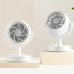 portable quiet desk fan rechargeable air circulator for home office