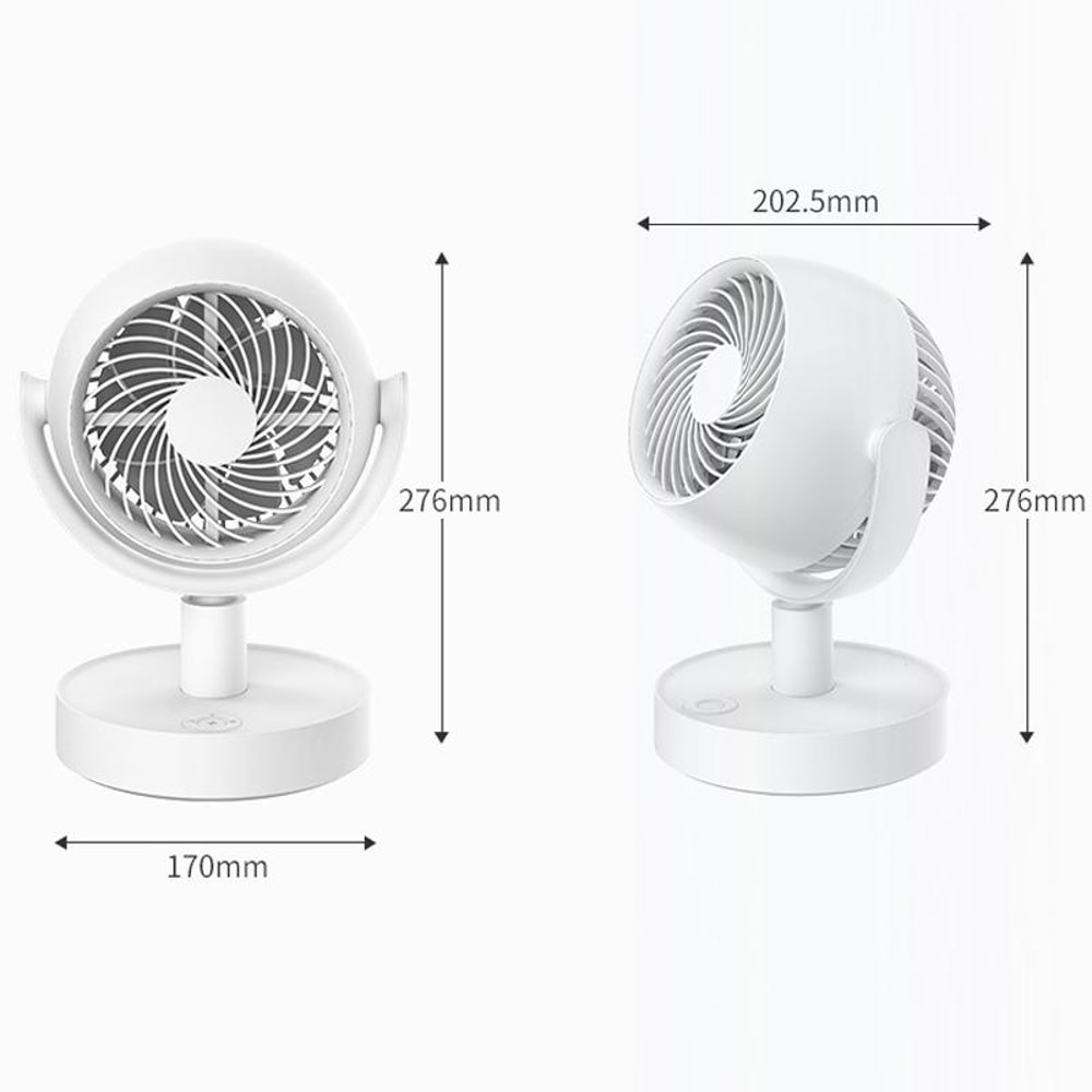 Portable Quiet Desk Fan Rechargeable Air Circulator For Home Office 1