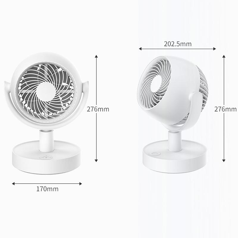 Portable Quiet Desk Fan Rechargeable Air Circulator For Home Office 1