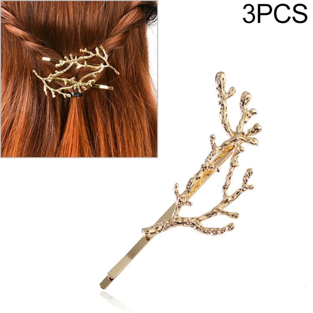 Vintage Tree Branch Hair Clips Elegant Alloy Hairpins For Women And Girls 2
