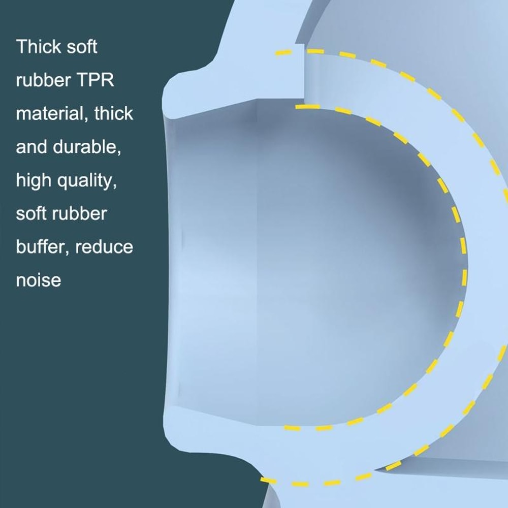 Silent Silicone Door Stopper Wall Protector With Strong Adhesive No Drill Door Holder 3