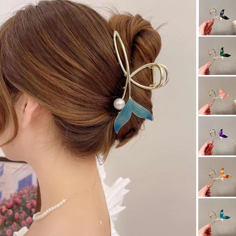 Elegant Pearl Fishtail Hair Clips Set Bridal Hair Accessories For Stylish Updos 6