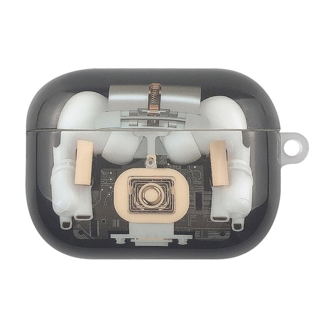 Clear Mechanical AirPods Pro Case Protective Cover With Charging Port 0