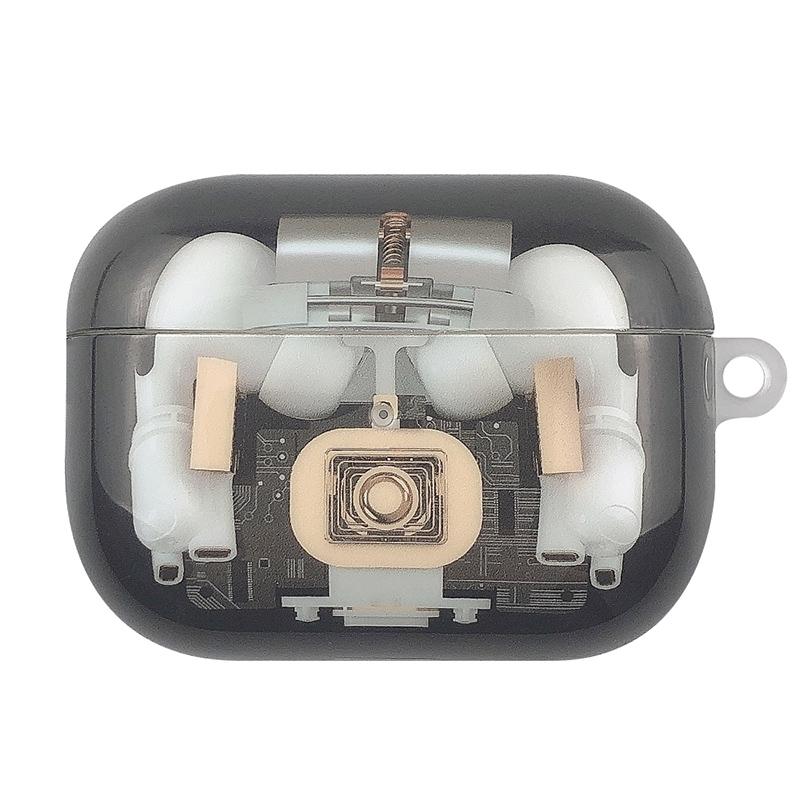Clear Mechanical AirPods Pro Case Protective Cover With Charging Port 0