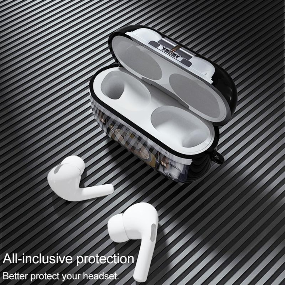 Clear Mechanical AirPods Pro Case Protective Cover With Charging Port 3