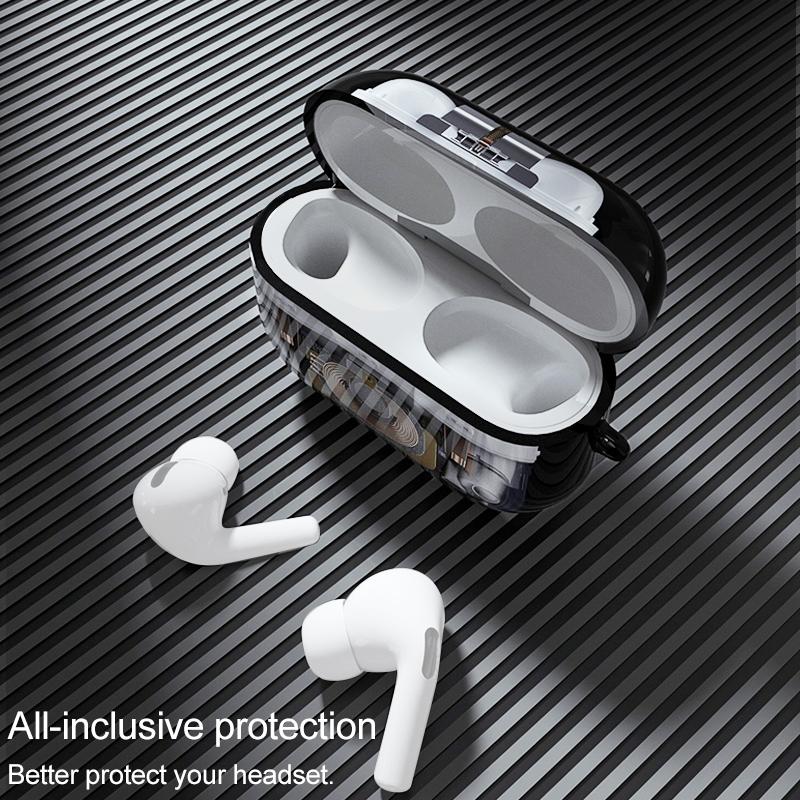 Clear Mechanical AirPods Pro Case Protective Cover With Charging Port 3