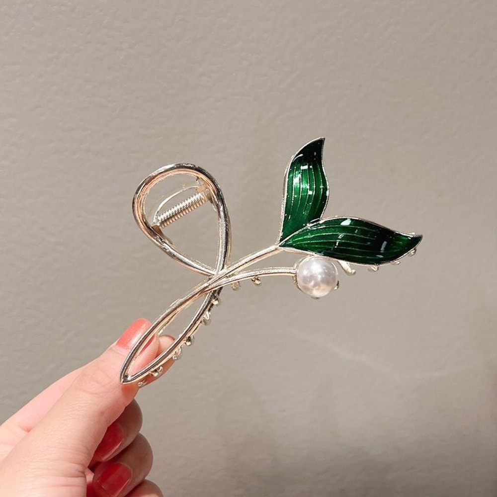 Elegant Pearl Fishtail Hair Clips Set Bridal Hair Accessories For Stylish Updos 8