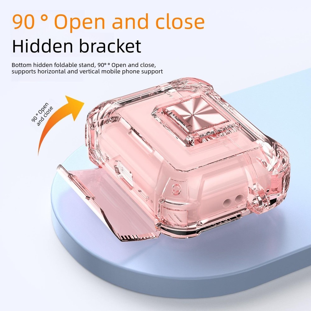 AirPods Pro Clear Lock Case With Carabiner Shockproof Cover 2