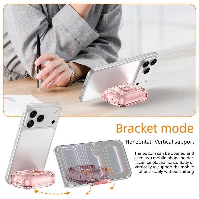 AirPods Pro Clear Lock Case With Carabiner Shockproof Cover 5