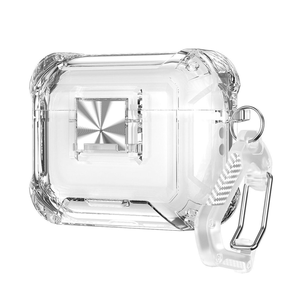 AirPods Pro Clear Lock Case With Carabiner Shockproof Cover 7