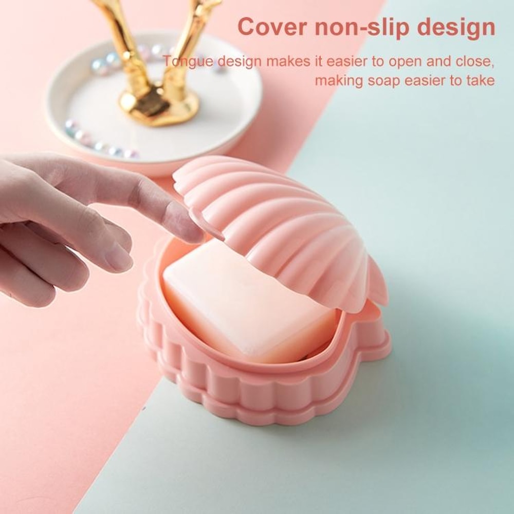 Portable Soap Box With Drain Holder Leakproof Travel Soap Case Storage 2