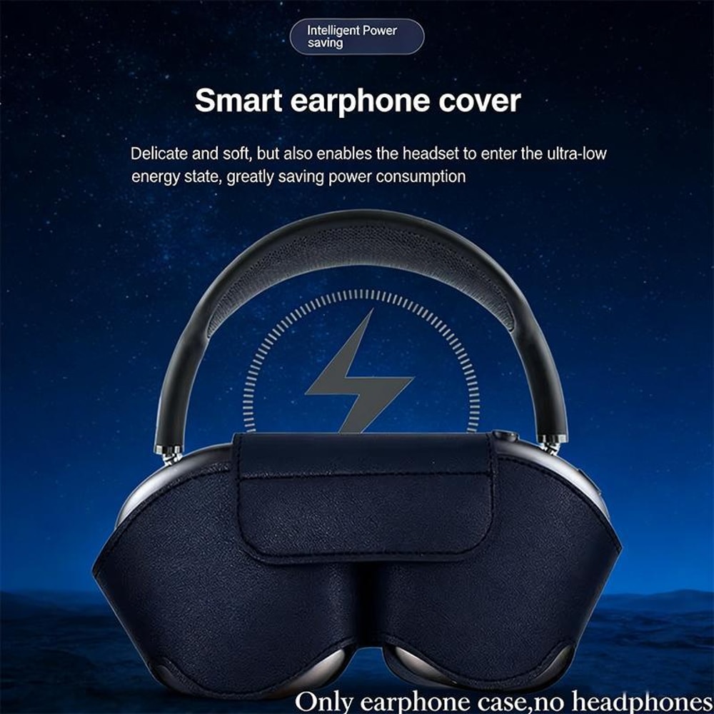 Magnetic Vegan Leather AirPods Max Case Protective Cover 2
