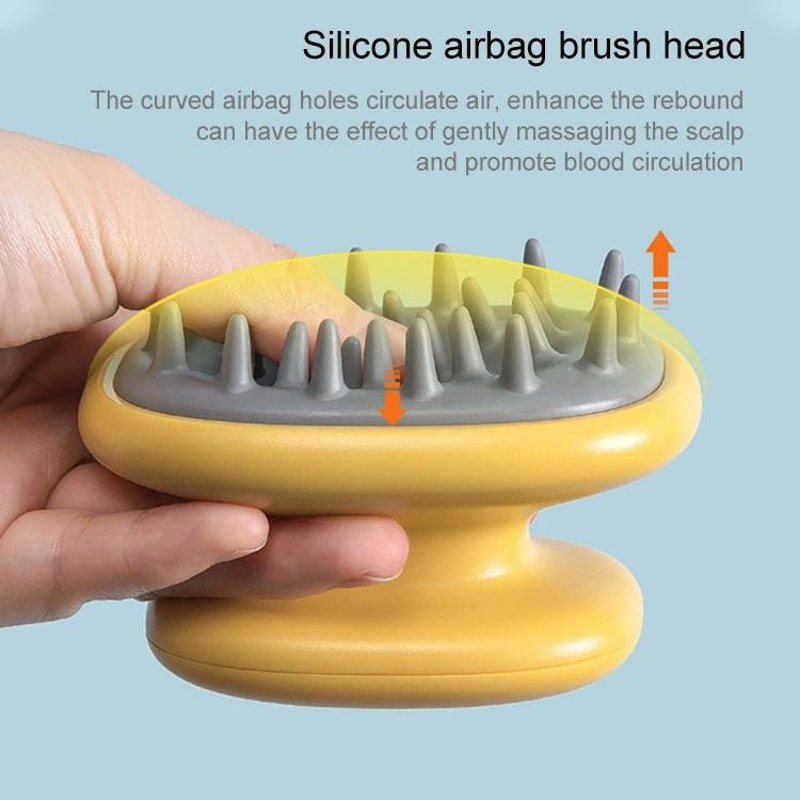 Silicone Shampoo Brush Scalp Massager For Dandruff Removal And Hair Care 4
