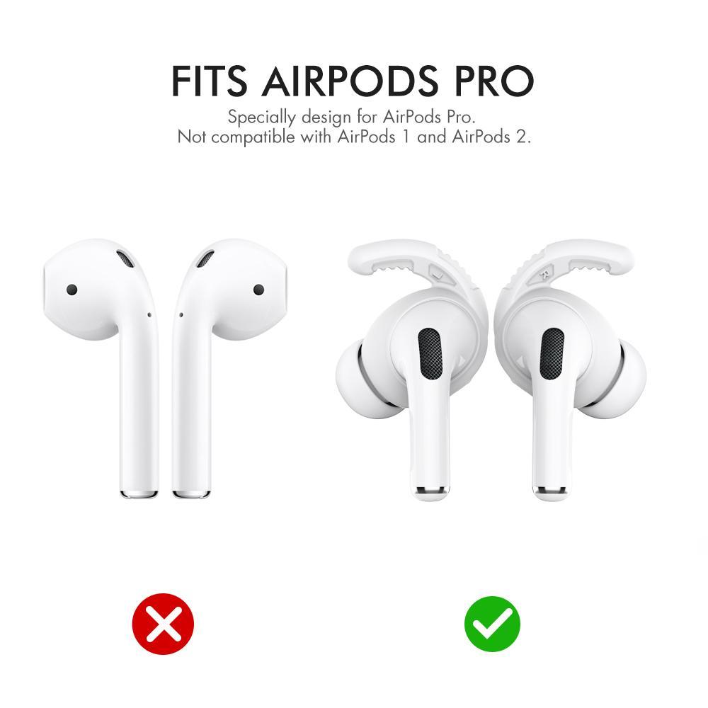 AirPods Pro Ear Hooks With AntiSlip Silicone Tips Secure Fit 4