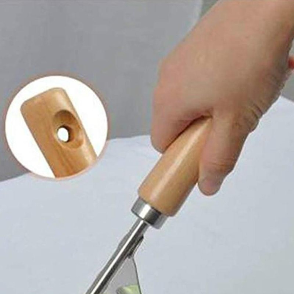 HeavyDuty Garden Weeding Tool Stainless Steel Hand Shovel With Wooden Handle 5