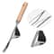 HeavyDuty Garden Weeding Tool Stainless Steel Hand Shovel With Wooden Handle 6