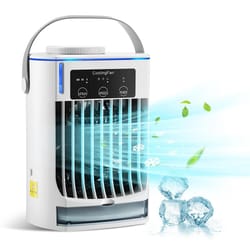 portable mini air cooler with humidifier usb powered personal cooling fan for desk & bedroom