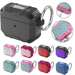 airpods shockproof protective case white pink silicone cover