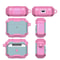 AirPods Shockproof Protective Case White Pink Silicone Cover 1